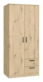 szafa-ubraniowa-z-szufladkami-niko-niks81-d78-dab-artisan-z-drazkiem-forte