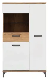 witryna-z-polkami-snobi-sb6-dab-craft-zloty-bialy