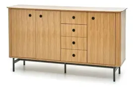 pojemna-komoda-smart-km-1-dab-naturalny-czarny