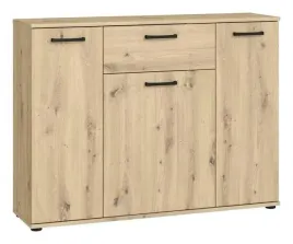 komoda-niko-nikk35-d78-dab-artisan-czarne-uchwyty-forte-salon-przedpokoj