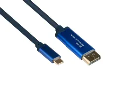 alcasa-4812-csf020b-adapter-kablowy-2-m-usb-type-c-displayport-niebieski