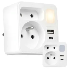 rozgaleznik-zlodziejka-3w1-lampka-nocna-ladowarka-usb-c-2-gniazda-16a-vayox