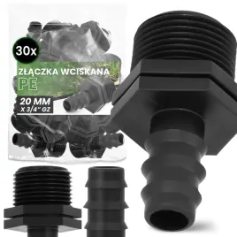 30x-zlaczka-pe-20x3-4-gz-wciskana-wtyk-lacznik-rur-systemu-nawadniania