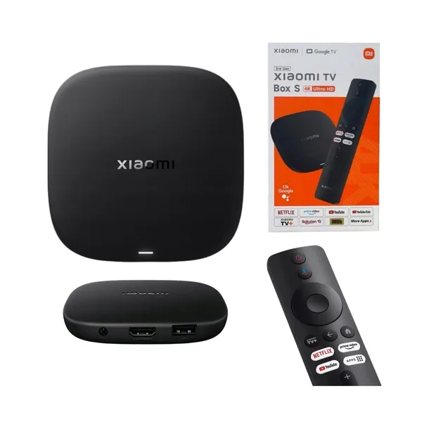 ODTWARZACZ MULTIMEDIALNY XIAOMI TV BOX S 3 GENERACJI 4K GOOGLE TV 32GB
