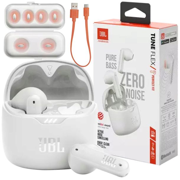 Słuchawki JBL douszne aktywna redukcja szumów IPX4! Bluetooth BASS