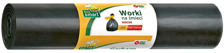 BeeSmart Mocne Worki na Śmieci 240L 10 szt PACLAN