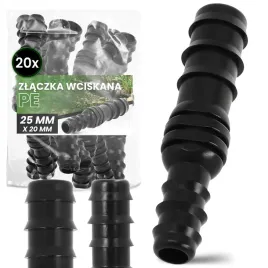 20x-zlaczka-pe-25x20-mm-wciskana-wtyk-lacznik-rur-systemu-nawadniania