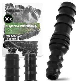 30x-zlaczka-pe-25x20-mm-wciskana-wtyk-lacznik-rur-systemu-nawadniania