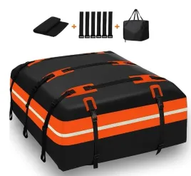 wodoodporny-bagaznik-dachowy-425l-czarny-pomaranczowy-z-odblaskiem