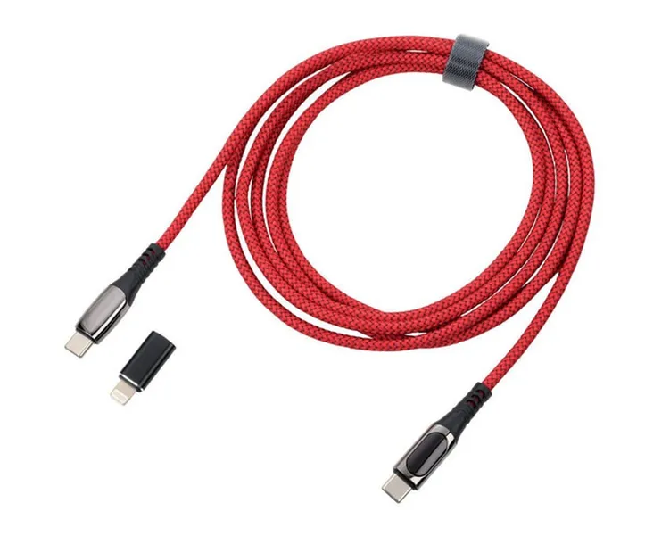 troika-cbl20-rd-kabel-usb-2-m-usb-c-usb-c-lightning-czerwony