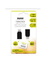 port-designs-900142-zmieniacz-plci-kabli-usb-c-usb-a-czarny