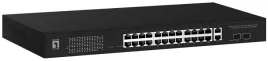 levelone-gep-2841-lacza-sieciowe-zarzadzany-l2-gigabit-ethernet-10-100
