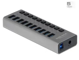 delock-hub-zewnetrzny-5-gbps-usb-10-portow-switch