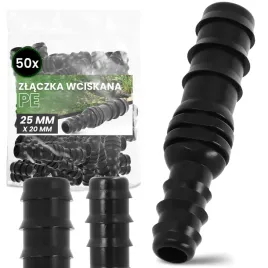 50x-zlaczka-pe-25x20-mm-wciskana-wtyk-lacznik-rur-systemu-nawadniania