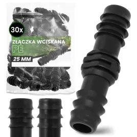 30x-zlaczka-pe-25x25-mm-wciskana-wtyk-lacznik-rur-systemu-nawadniania