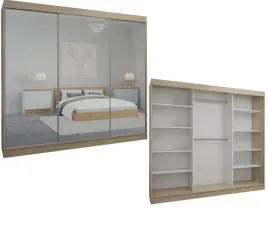 szafa-przesuwna-3d-230-x-205-cm-dab-sonoma-3-x-lustro-szafy-na-wymiar