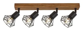 lampa-sufitowa-drewniana-brazowa-czarna-4-druciane-klosze-diamenty-rabalux