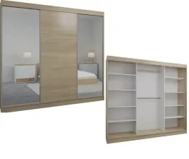 szafa-przesuwna-3d-180-x-205-cm-dab-sonoma-2-x-lustro-szafy-na-wymiar
