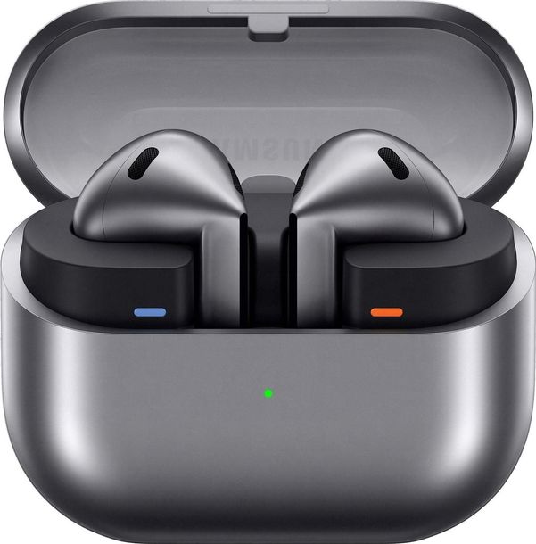 Oryginalne Samsung Galaxy Buds3 Bluetooth srebrne Słuchawki bezprzewodowe