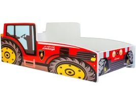 lozko-pojedyncze-traktor-czerwony-140x70-z-materacem