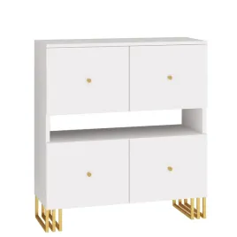 regal-komoda-pojemne-polki-system-klara-nogi-metal-zloty-plyta-bialy-mat