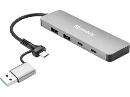 sandberg-usb-c-a-to-2xusb-a-2xusb-c-hub