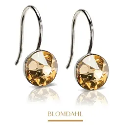 blomdahl-wiszace-kolczyki-hipoalergiczne-pendant-bezel-golden-shadow-8-mm