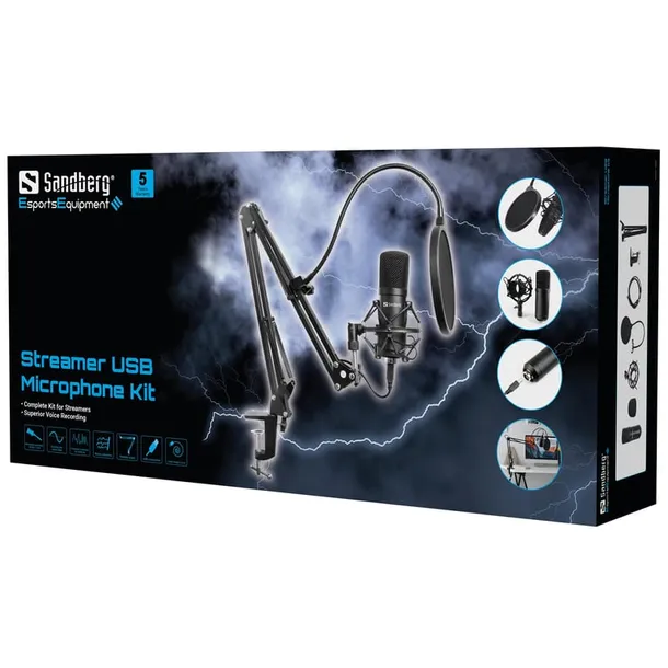 sandberg-streamer-usb-microphone-kit