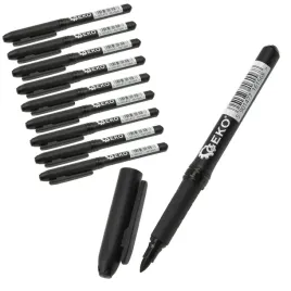 geko-marker-budowlany-permanentny-wodoodporny-czarny-zestaw-10-sztuk