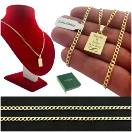 zloty-lancuszek-zawieszka-niesmiertelnik-925-585-na-prezent-grawer-35-mm