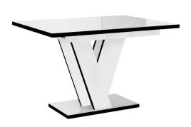 stol-rozkladany-120-160x90x75-cm-wysoki-bialy-polysk-czarne-krawedzie