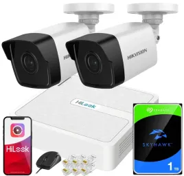 zestaw-monitoringu-ip-hikvision-2x-kamera-poe-ipcam-b4-nvr-hilook-4x-poe