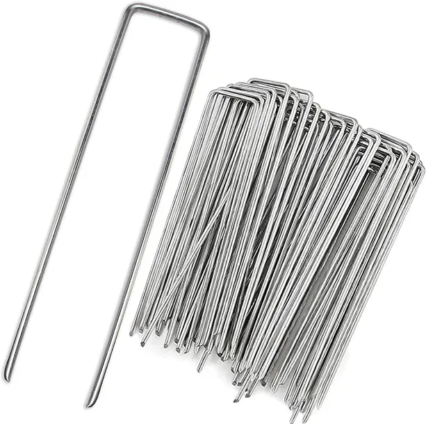 Szpilki kotwy do agrowłókniny 15cm 3mm zestaw 100 szt stalowe