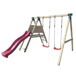 drewniana-hustawka-z-podwojna-hustawka-platforma-i-slizgiem-220-cm-hektor