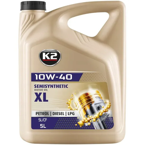 K2 Olej Silnikowy Półsyntetyczny TEXAR 10W-40 XL 5L O2045E