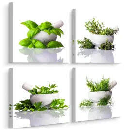 obrazy-set-do-kuchni-ziola-rosliny-bazylia-pietruszka-natura-60x60