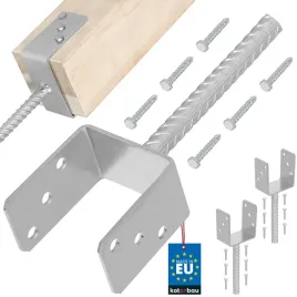 2x-podstawa-slupa-kotwa-stala-wspornik-u-pret-91-mm-betonu-muru-wmurowania
