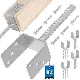 4x-podstawa-slupa-kotwa-stala-wspornik-u-pret-91-mm-betonu-muru-wmurowania