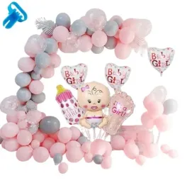 baby-shower-balony-girlanda-balonowa-rozowa-luk-dekoracje-girl-dziewczynka