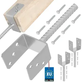 2x-podstawa-slupa-kotwa-stala-wspornik-u-pret-101-mm-betonu-muru-wmurowania