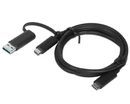 lenovo-03x7470-kabel-usb-1-m-usb-a-usb-c-usb-c-czarny