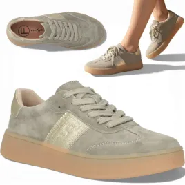 sneakersy-damskie-skorzane-39-filippo-zamsz-wygodne-polbuty-khaki-wiosenne