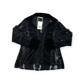 bluzka-damska-na-dlugi-rekaw-czarna-zara-xl