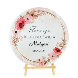 tablica-powitalna-na-komunie-dekoracja-sali-personalizowany