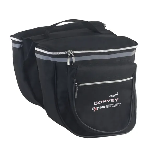 Torba rowerowa na bagażnik Sakwa dwie komory Codura Produkt Polski Convey