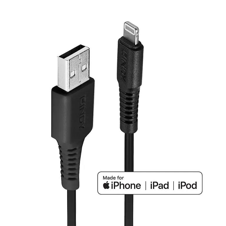 lindy-31319-kabel-lightning-05-m-czarny