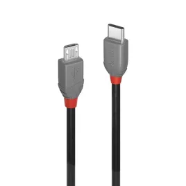 lindy-36890-kabel-usb-usb-2-0-05-m-usb-c-micro-usb-b-czarny-szary