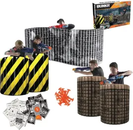 bunkr-mega-pack-zestaw-turniejowy-do-nerf-6-dmuchanych-przeszkod-i-karty