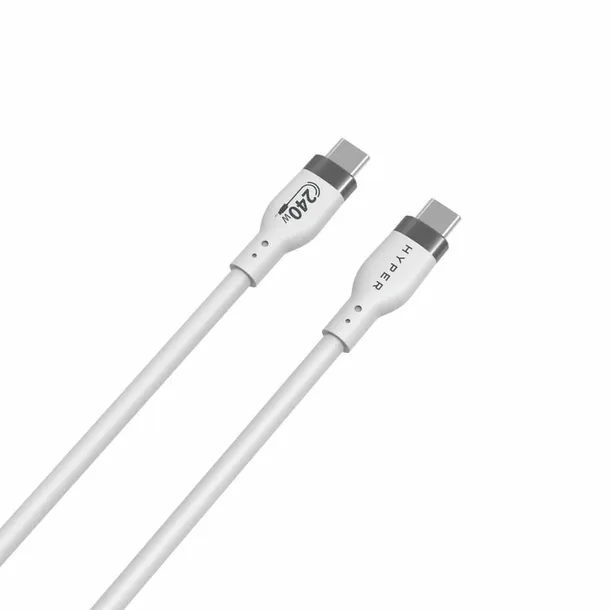 hyper-hj4001whgl-kabel-usb-usb-2-0-1-m-usb-c-bialy