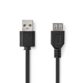 nedis-ccgl60010bk10-kabel-usb-usb-2-0-1-m-usb-a-czarny